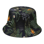 Night Tropical Hawaii Pattern Print Bucket Hat