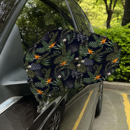 Night Tropical Hawaii Pattern Print Car Side Mirror Covers