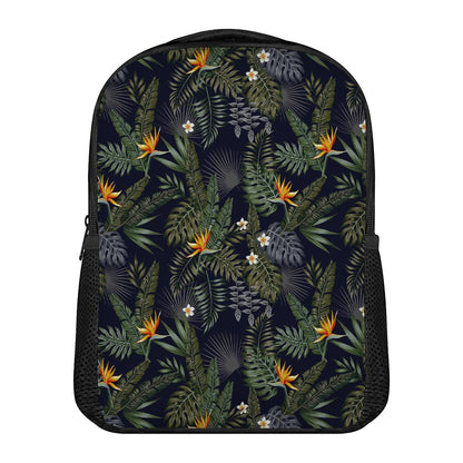 Night Tropical Hawaii Pattern Print Casual Backpack