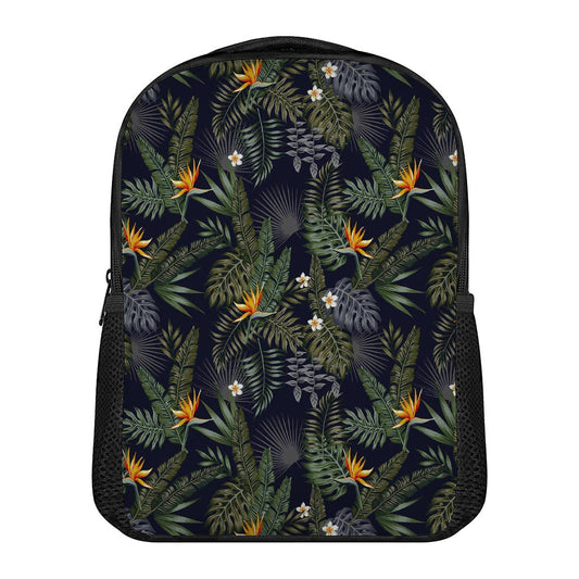 Night Tropical Hawaii Pattern Print Casual Backpack