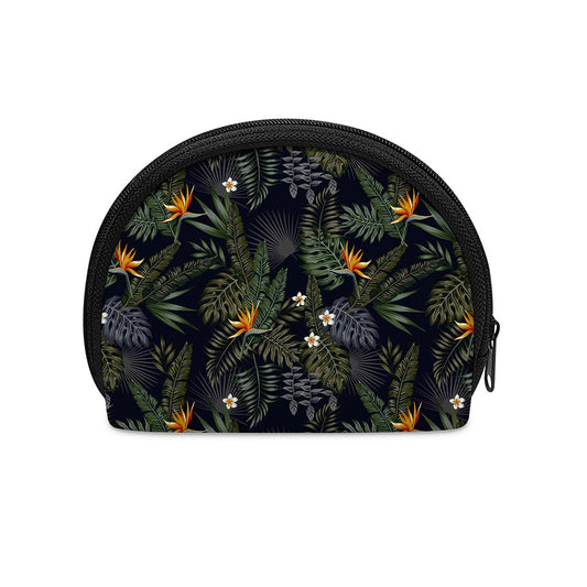 Night Tropical Hawaii Pattern Print Coin Purse