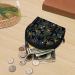 Night Tropical Hawaii Pattern Print Coin Purse