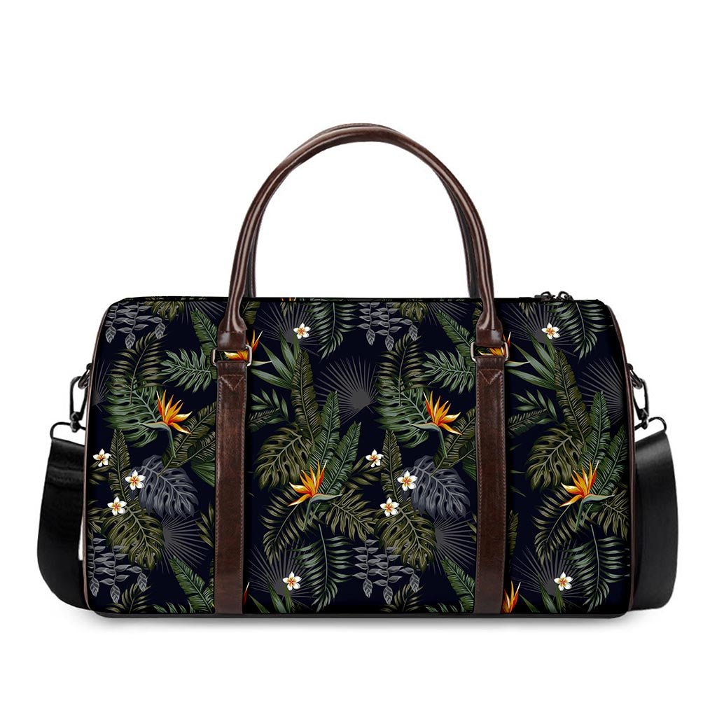 Night Tropical Hawaii Pattern Print Duffle Bag