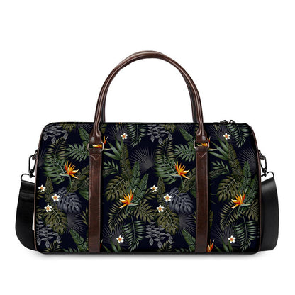 Night Tropical Hawaii Pattern Print Duffle Bag