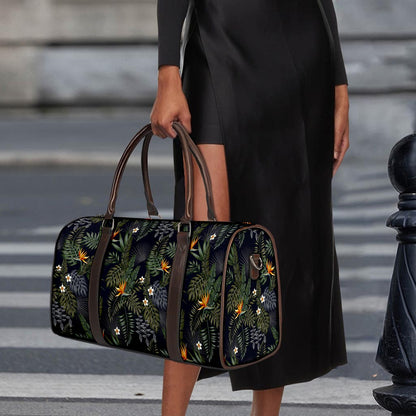 Night Tropical Hawaii Pattern Print Duffle Bag