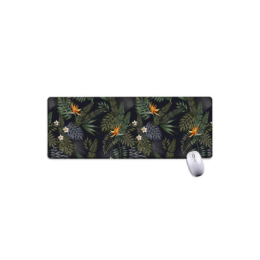 Night Tropical Hawaii Pattern Print Extended Mouse Pad