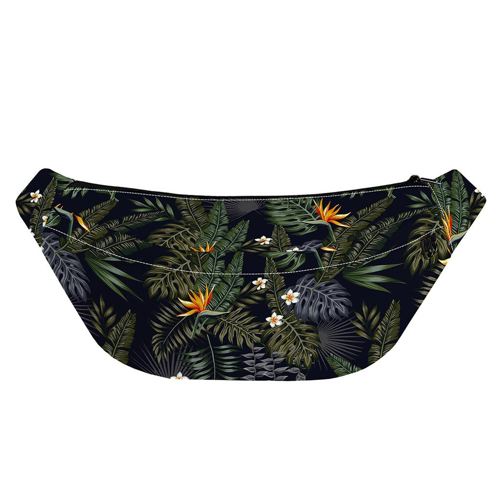 Night Tropical Hawaii Pattern Print Fanny Pack
