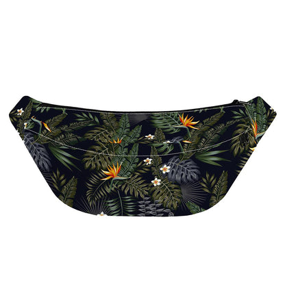 Night Tropical Hawaii Pattern Print Fanny Pack