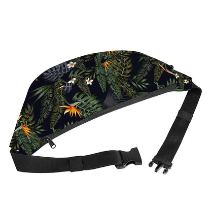 Night Tropical Hawaii Pattern Print Fanny Pack