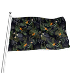 Night Tropical Hawaii Pattern Print Flag