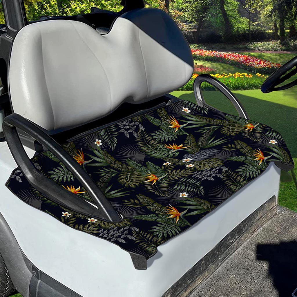 Night Tropical Hawaii Pattern Print Golf Cart Seat Cover
