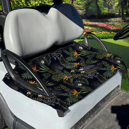 Night Tropical Hawaii Pattern Print Golf Cart Seat Cover