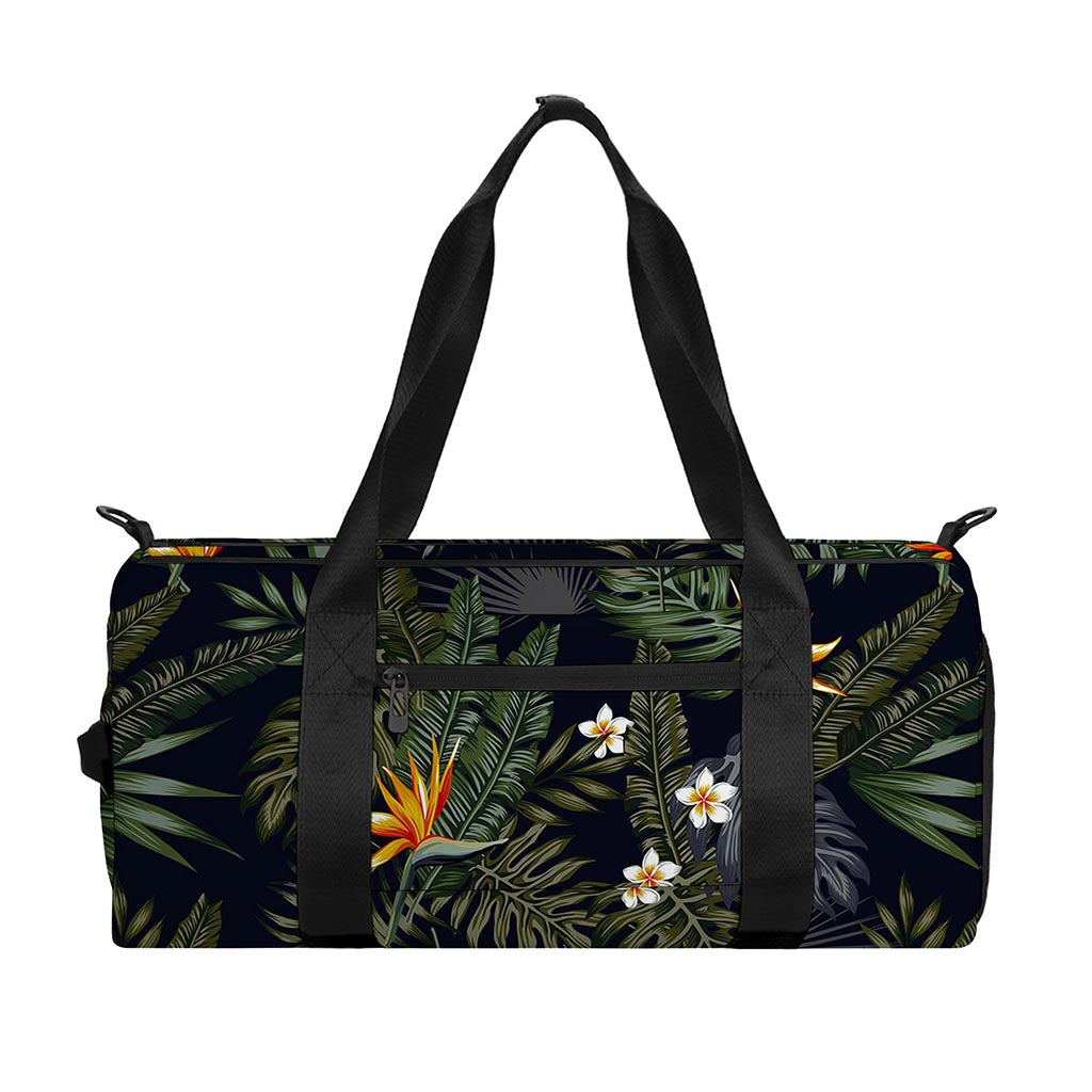 Night Tropical Hawaii Pattern Print Gym Bag