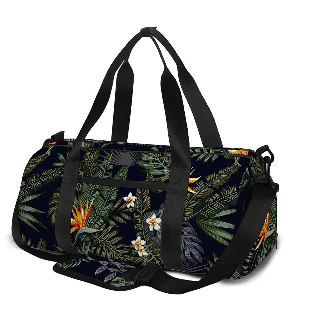 Night Tropical Hawaii Pattern Print Gym Bag