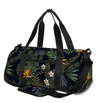 Night Tropical Hawaii Pattern Print Gym Bag