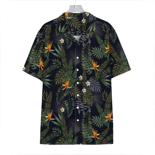 Night Tropical Hawaii Pattern Print Hawaiian Shirt