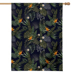 Night Tropical Hawaii Pattern Print House Flag