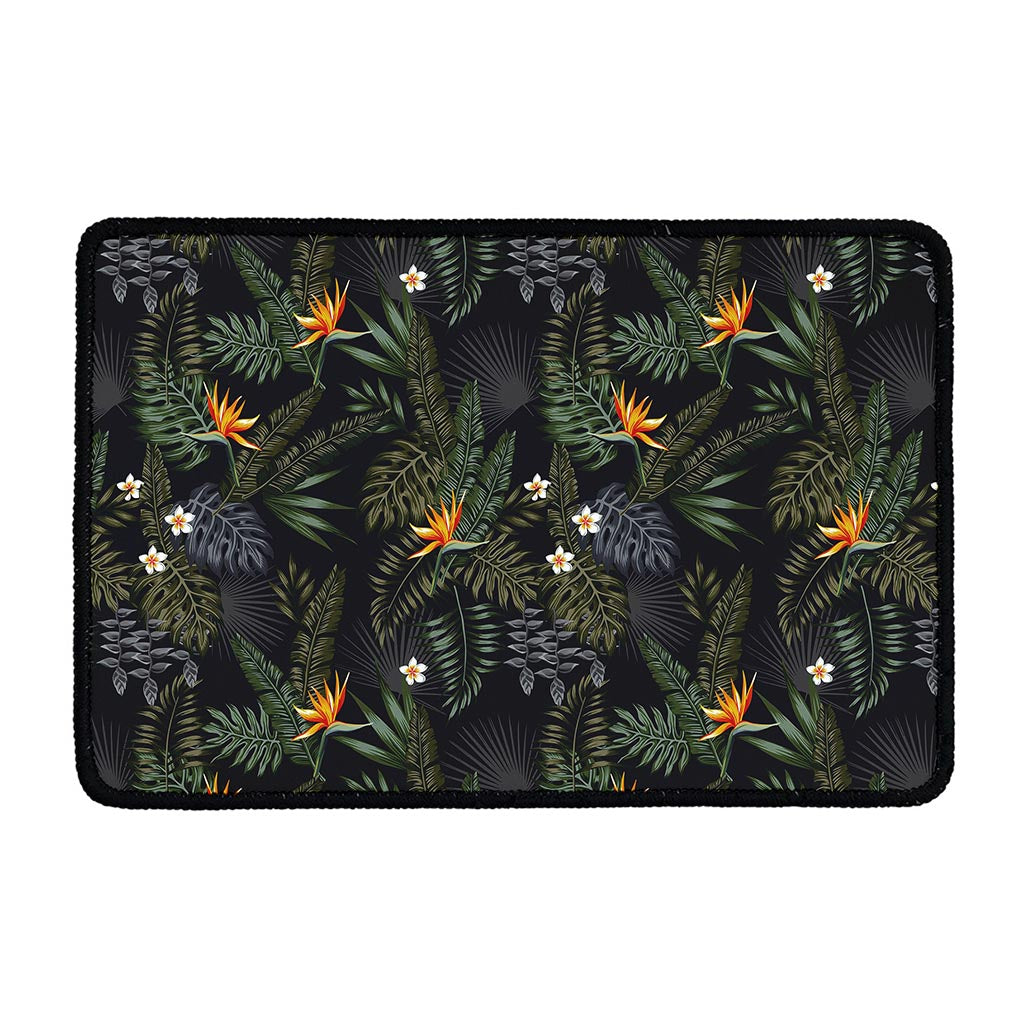 Night Tropical Hawaii Pattern Print Kitchen Mat