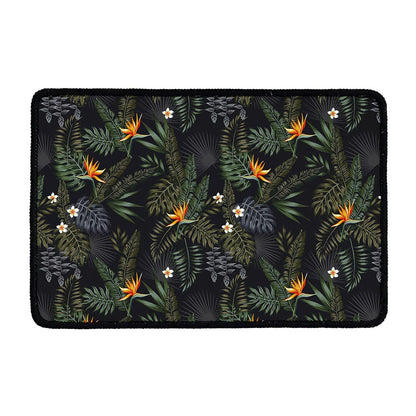 Night Tropical Hawaii Pattern Print Kitchen Mat