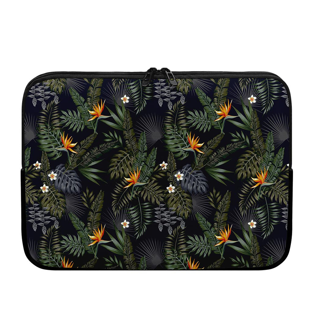 Night Tropical Hawaii Pattern Print Laptop Sleeve
