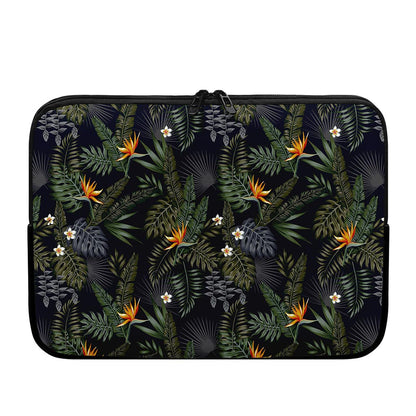 Night Tropical Hawaii Pattern Print Laptop Sleeve