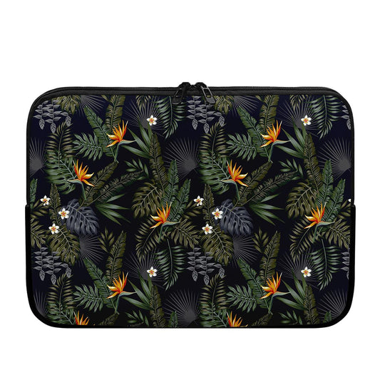 Night Tropical Hawaii Pattern Print Laptop Sleeve