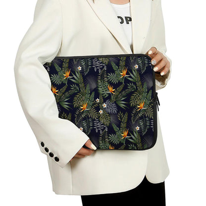Night Tropical Hawaii Pattern Print Laptop Sleeve