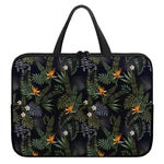 Night Tropical Hawaii Pattern Print Laptop Sleeve With Handle