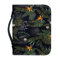 Night Tropical Hawaii Pattern Print Leather Bible Cover