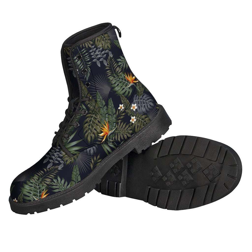 Night Tropical Hawaii Pattern Print Backpack