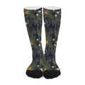 Night Tropical Hawaii Pattern Print Long Socks