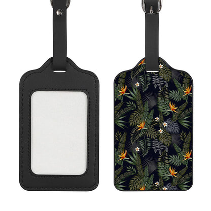 Night Tropical Hawaii Pattern Print Luggage Tag