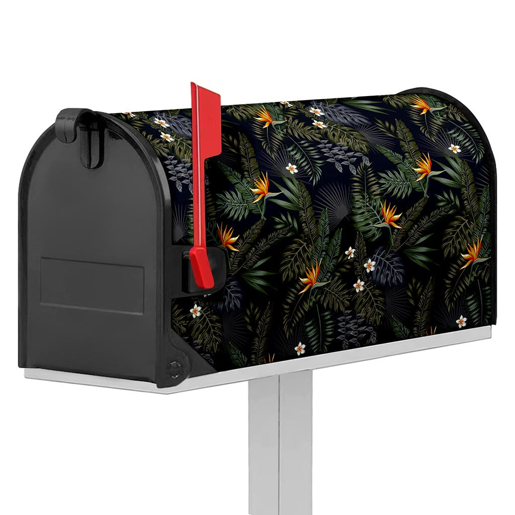 Night Tropical Hawaii Pattern Print Mailbox Cover