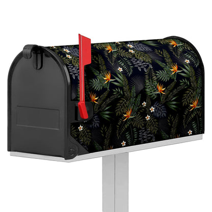 Night Tropical Hawaii Pattern Print Mailbox Cover