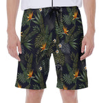 Night Tropical Hawaii Pattern Print Men's Beach Shorts