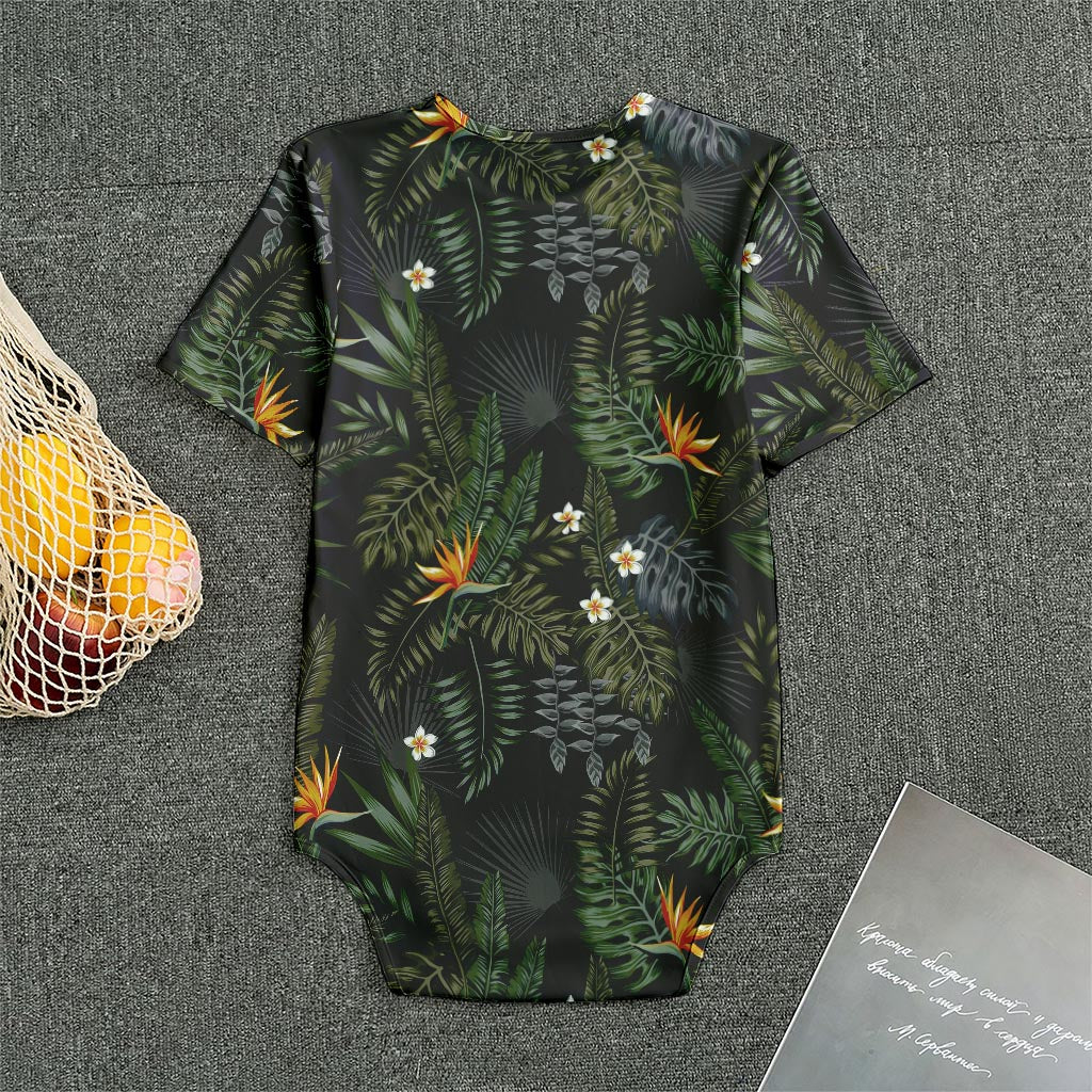 Night Tropical Hawaii Pattern Print Men's Bodysuit