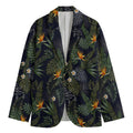 Night Tropical Hawaii Pattern Print Men's Cotton Blazer
