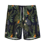 Night Tropical Hawaii Pattern Print Men's Sports Shorts