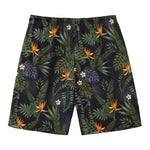 Night Tropical Hawaii Pattern Print Men's Swim Trunks
