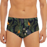 Night Tropical Hawaii Pattern Print Men's Triangle Swim Briefs