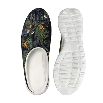 Night Tropical Hawaii Pattern Print Mesh Casual Shoes