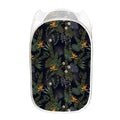 Night Tropical Hawaii Pattern Print Mesh Laundry Hamper