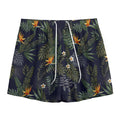 Night Tropical Hawaii Pattern Print Mesh Shorts
