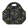 Night Tropical Hawaii Pattern Print Neoprene Lunch Bag
