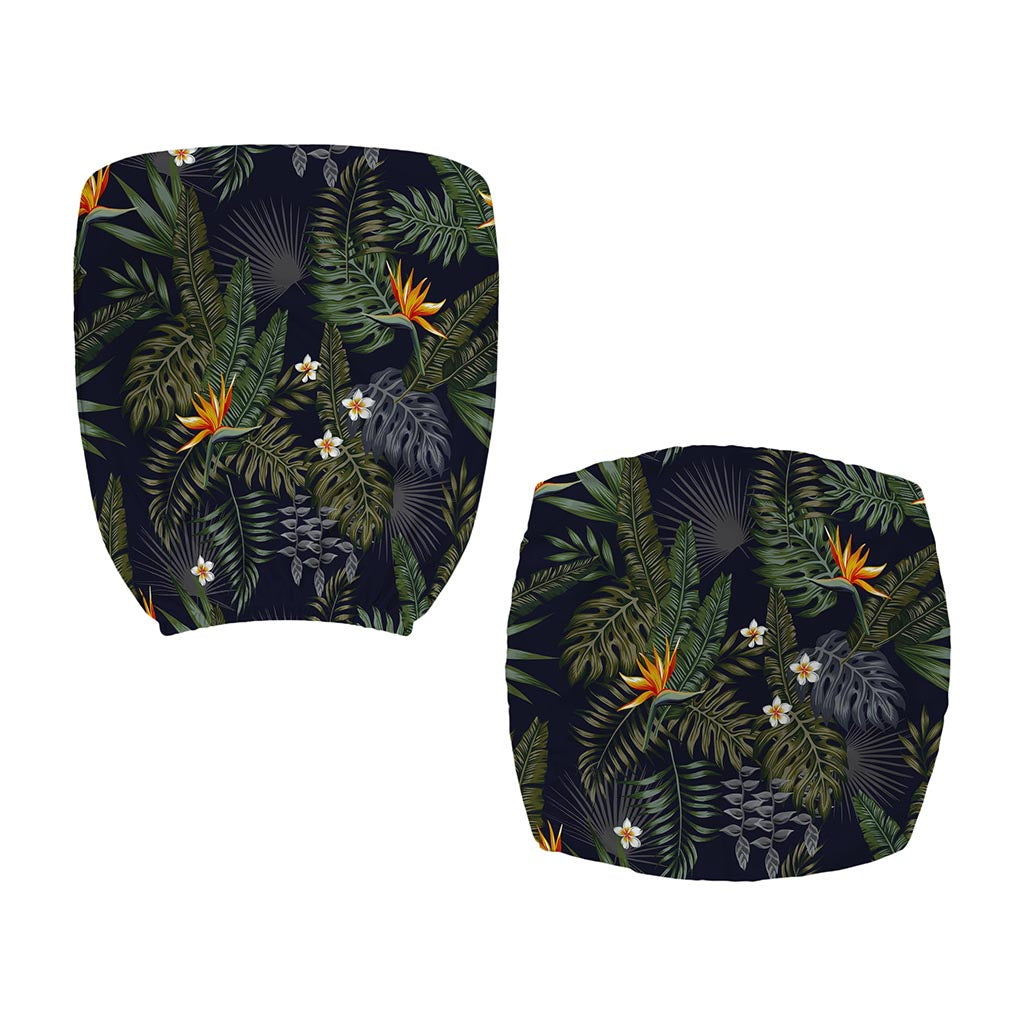 Night Tropical Hawaii Pattern Print Office Chair Cover