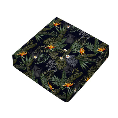 Night Tropical Hawaii Pattern Print Outdoor Seat Cushion Cover