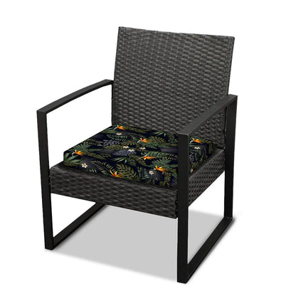 Night Tropical Hawaii Pattern Print Outdoor Seat Cushion Cover