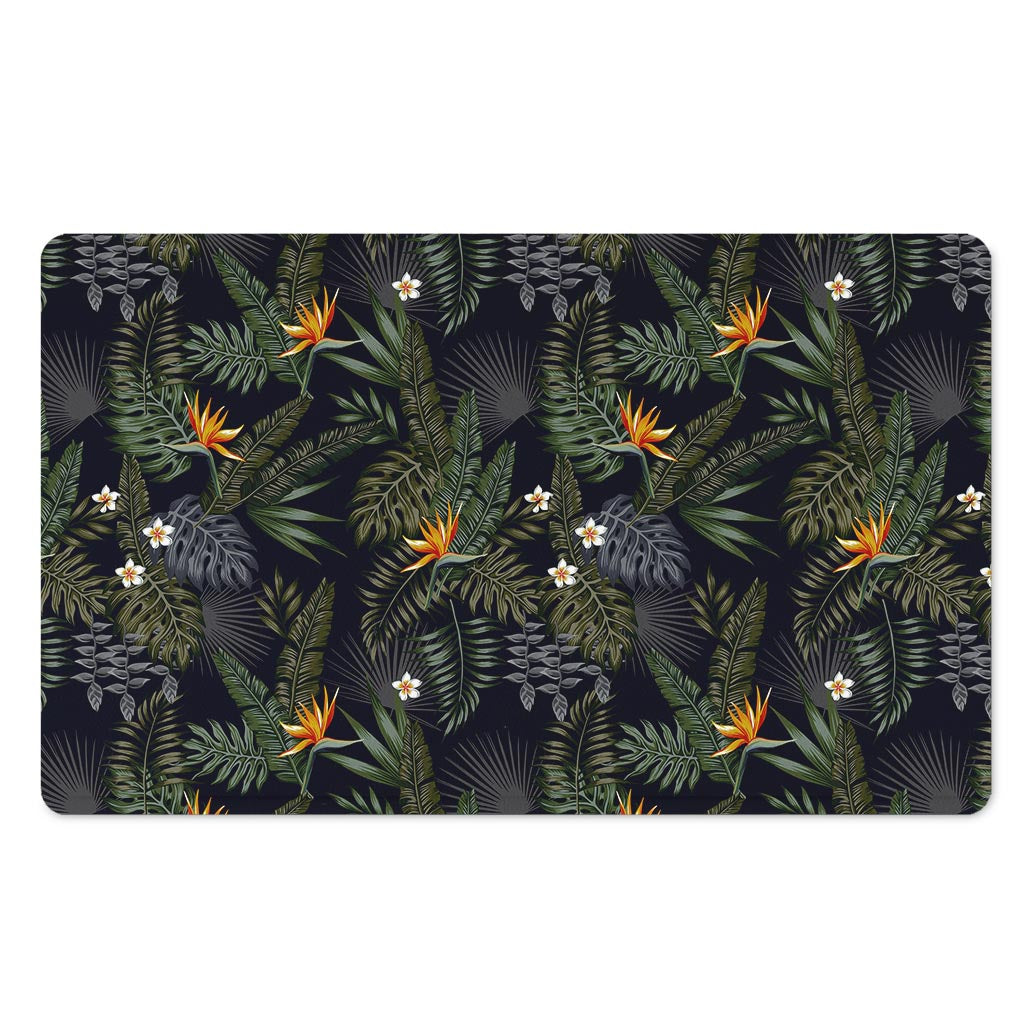 Night Tropical Hawaii Pattern Print Polyester Doormat