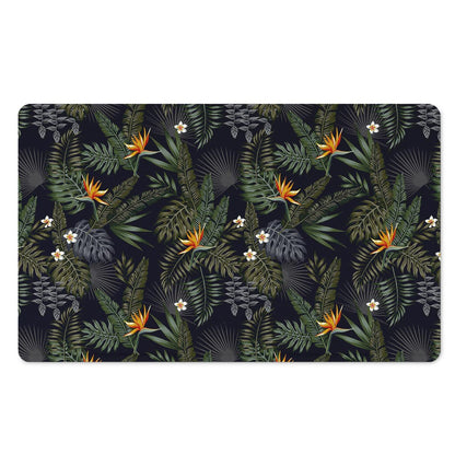 Night Tropical Hawaii Pattern Print Polyester Doormat