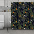 Night Tropical Hawaii Pattern Print Polyester Shower Curtain